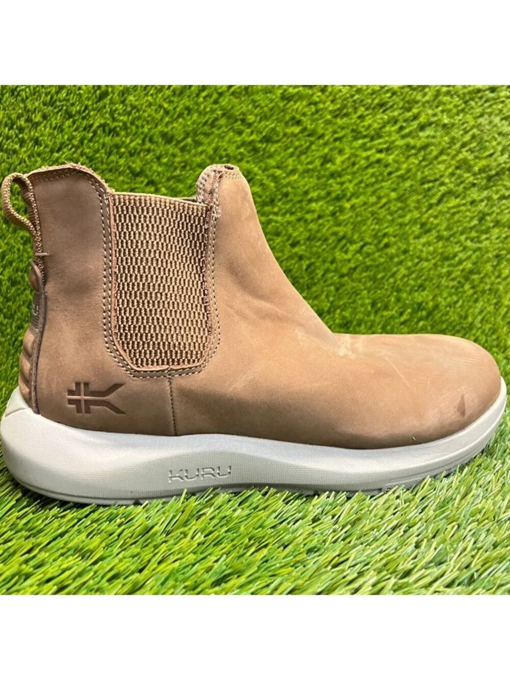 Kuru Draft‎ Salo Mens Size 7.5 Tobacco Brown Classic Leather Chelsea Boots